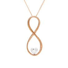 Load image into Gallery viewer, Diamond Infinity Pendant With Heart