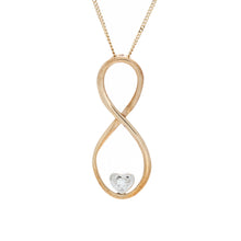 Load image into Gallery viewer, Diamond Infinity Pendant With Heart
