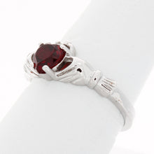 Load image into Gallery viewer, Claddagh Diamond Birthstone Ring
