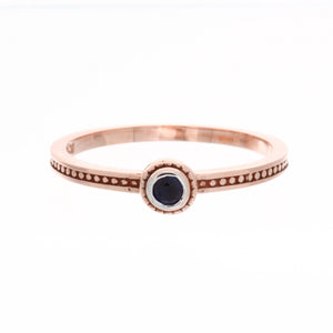 Stackable Round Birthstone Ring