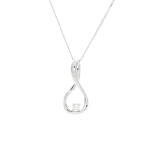 Load image into Gallery viewer, Diamond Twisted Infinity Pendant
