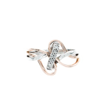Load image into Gallery viewer, Diamond Two Tone Knotted Ring
