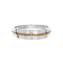Load image into Gallery viewer, Men&#39;s Two Tone Diamond Ring
